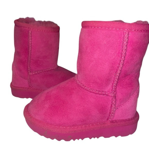 UGG Pink Suede Boots - Picture 2 of 4